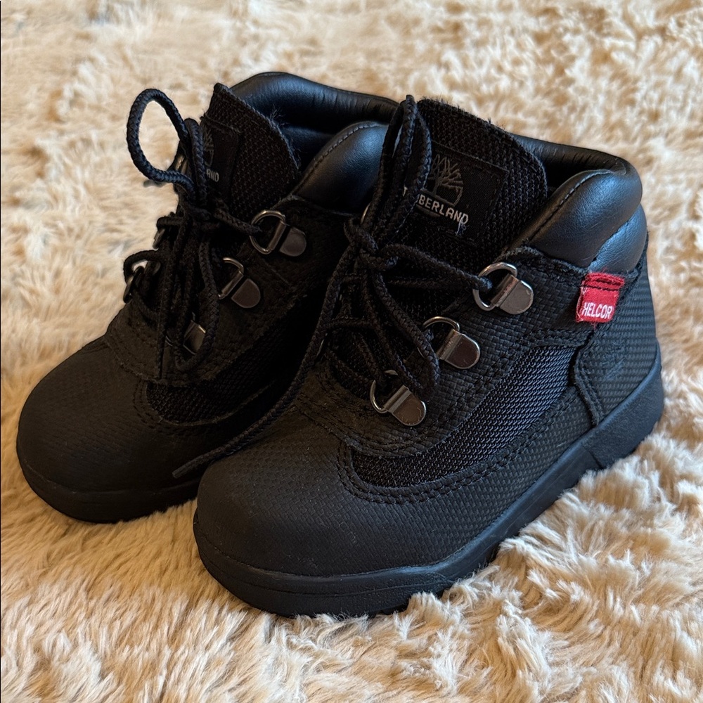 Timberland Little Kid's Field Boots Black Helcor 9c